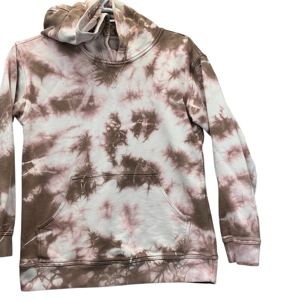 Lululemon All Yours Hoodie Brown Pink Tie Dye Sweatshirt Pullover Sz. 8 Womens - Picture 4 of 16